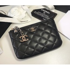 Chanel Quilted Coin Purse in Lambskin CW50168-B-black