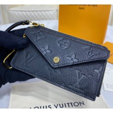 Louis Vuitton Monogram Empreinte Leather Card Holder Recto Verso M69421-black