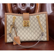 Gucci Padlock medium GG shoulder bag GU479197-brown