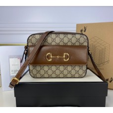 Gucci Horsebit 1955 Small Shoulder Bag GU645454CA-brown
