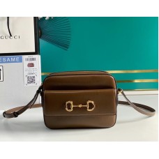 Gucci Horsebit 1955 Small Shoulder Bag GU645454L-brown