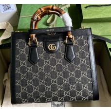 Gucci Diana GG small tote bag GU660195-denim-black