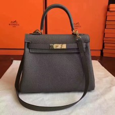 Hermes Kelly 32cm in Togo Leather Golden Hardware H5532G-Etain