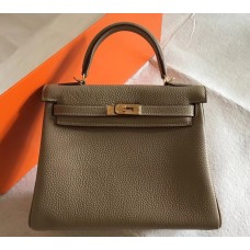 Hermes Kelly 32cm in Togo Leather Golden Hardware H5532G-Etoupe