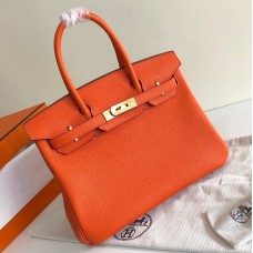 Hermes Birkin 35cm Togo Leather Golden Hardware H8835G-orange