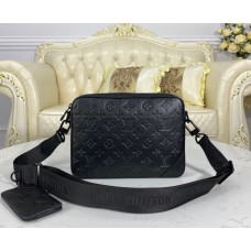 Louis Vuitton Monogram Shadow leather Duo Messenger M69827-black