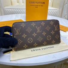 Louis Vuitton Monogram Canvas Zippy Wallet M42616-brown