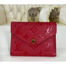 Louis Vuitton Monogram Empreinte Leather Victorine Wallet M64060-red