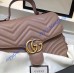 GG Marmont small Tan top handle bag
