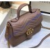 GG Marmont small Tan top handle bag