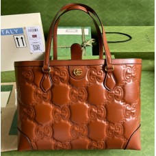 Gucci GG Matelasse Medium Tote GU631685L-brown
