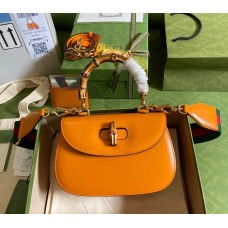 Gucci Bamboo 1947 Small Top Handle Bag GU675797-marigold-yellow