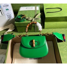 Gucci Bamboo 1947 Mini Top Handle Bag GU686864-green
