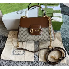Gucci Horsebit 1955 Medium Bag GU702049CA-brown
