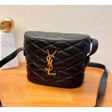 Saint Laurent June Box Bag In Quilted Lambskin YSL710080-black