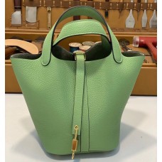 Hermes Picotin Lock 18 Golden Hardware H2218G-avocado