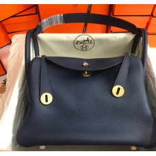 Hermes Lindy 26cm H6626G-Bleu-Abysse