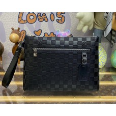 Louis Vuitton Damier Infini Takeoff Pouch N40504-black