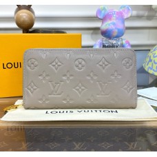 Louis Vuitton Monogram-embossed Lambskin Zippy Wallet M81511