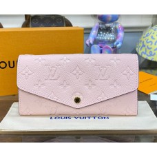 Louis Vuitton Monogram Empreinte Sarah Wallet M82257-pink