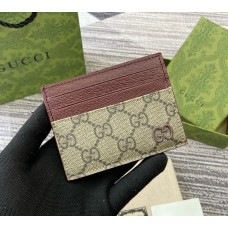 Gucci Bi-color GG card case GUW795230-brown