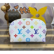 Louis Vuitton LV x TM Cosmetic Pouch PM M13744-white