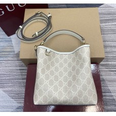 Gucci GG Emblem small bucket bag GU815118-oat-beige