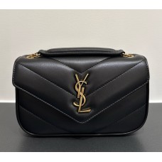 Saint Laurent LOULOU MINI in lambskin YSL821749-black