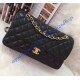 Chanel Small Classic Flap Bag in Black Lambskin with golden hardware