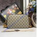 GG Supreme messenger bag with Brown and Yellow Leather Trim