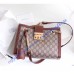 Padlock small GG shoulder bag Brown