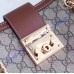 Padlock small GG shoulder bag Brown