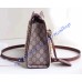 Padlock small GG shoulder bag Brown