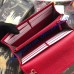 GG Marmont Leather Chain Wallet Red