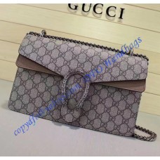Gucci Dionysus GG Supreme Large Shoulder Bag with Tan Suede Detail