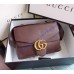 Gucci GG Marmont Leather Shoulder Bag GU401173-brown