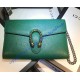 Gucci Dionysus Green Leather Mini Chain Bag