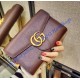 Gucci GG Marmont Brown Leather Mini Chain Bag