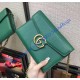 Gucci GG Marmont Green Leather Mini Chain Bag