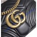 Medium GG Marmont Matelasse Shoulder Bag Black
