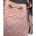 GG Marmont Quilted Leather Bucket Bag Pink
