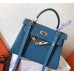 Kelly 32cm in Blue Jean Togo Leather Golden Hardware