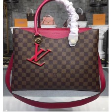 Louis Vuitton Damier Ebene LV Riverside Lie de Vin N40052-purple Louis Vuitton Damier Ebene LV Riverside Lie de Vin N40052-purple
