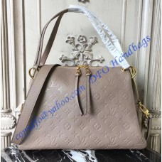 Louis Vuitton Monogram Empreinte Leather Ponthieu PM Light Gray