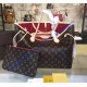 Louis Vuitton Monogram Canvas Neverfull MM with Cherry Lining M41177