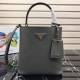 Prada North South Double Bag Gray