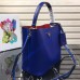 Double Saffiano leather bag Royal Blue
