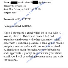 Testimonial from P. Heredia on February 2010