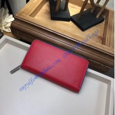 Louis Vuitton Epi Leather Zippy Wallet Coquelicot M62304