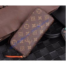 Louis Vuitton Monogram Canvas Clemence Wallet Red Chili M60743